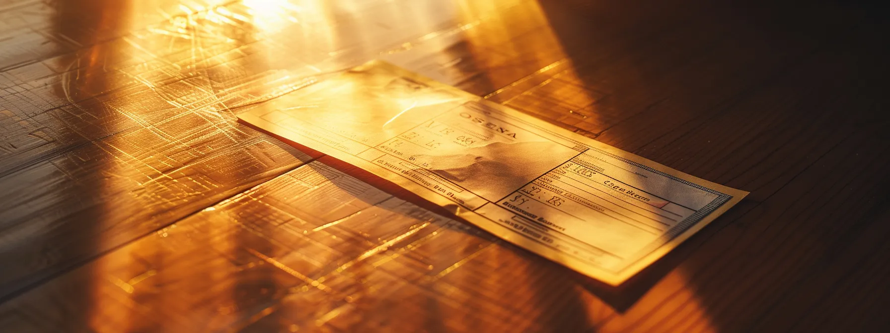 a captivating close-up of a sleek, custom-designed business cheque lying atop a polished wooden desk, illuminated by soft, natural light, highlighting the intricate details and security features, symbolizing reliability and professionalism in cheque printing services.