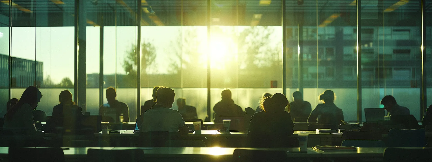 a focused training session captures employees attentively engaged in mastering secure cheque handling procedures, illuminated by soft, natural light streaming through large windows, emphasizing a culture of vigilance and proactive security in a modern office environment.