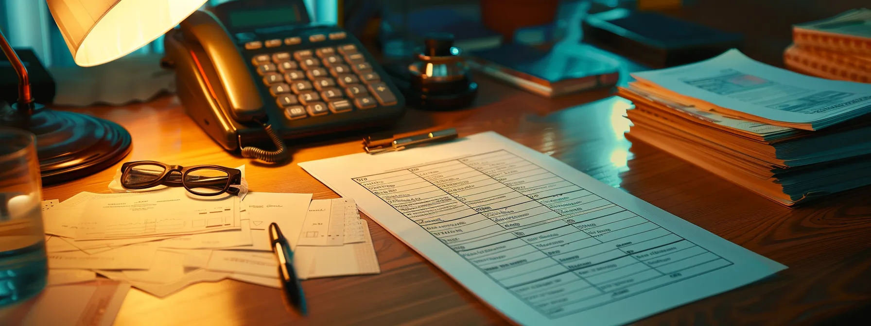a meticulously organized checklist rests on a polished wooden desk, surrounded by vibrant, neatly stacked business and personal cheques, illuminated by soft, natural light that highlights the proactive approach to efficient cheque ordering.
