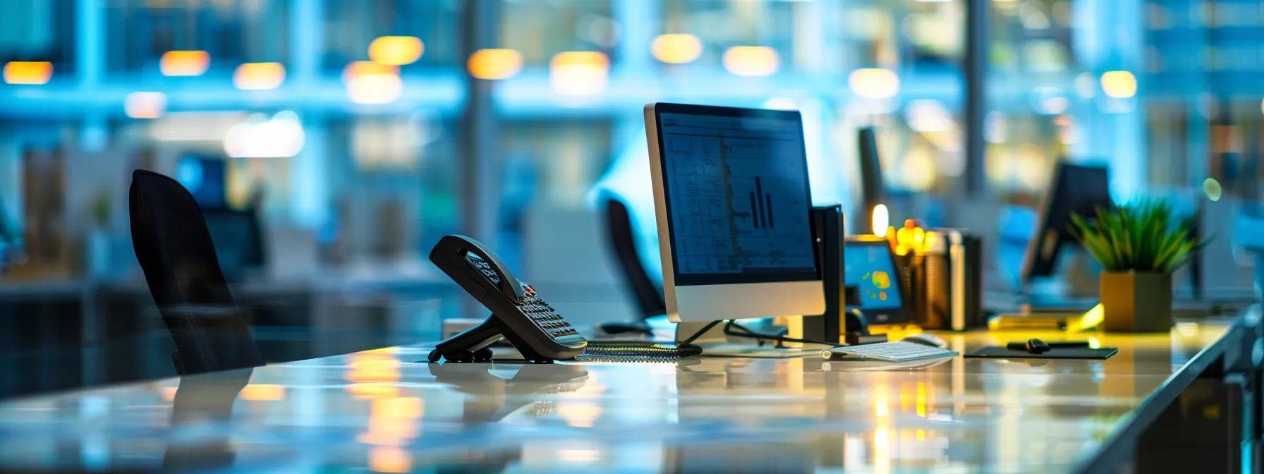 a sleek, modern workspace showcases a vibrant array of custom cheques, prominently displayed against a backdrop of sophisticated financial tools, highlighting their tailored design and benefits for business transactions.