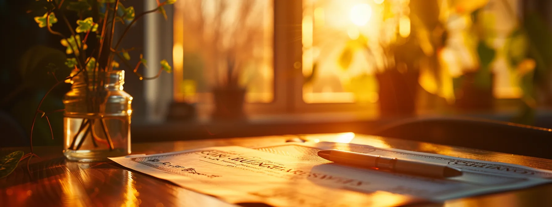 a vibrant, close-up shot of a beautifully designed personalized cheque resting on a sleek desk, illuminated by warm natural light to evoke a sense of professionalism and opportunity for amazing discounts on online cheque printing.