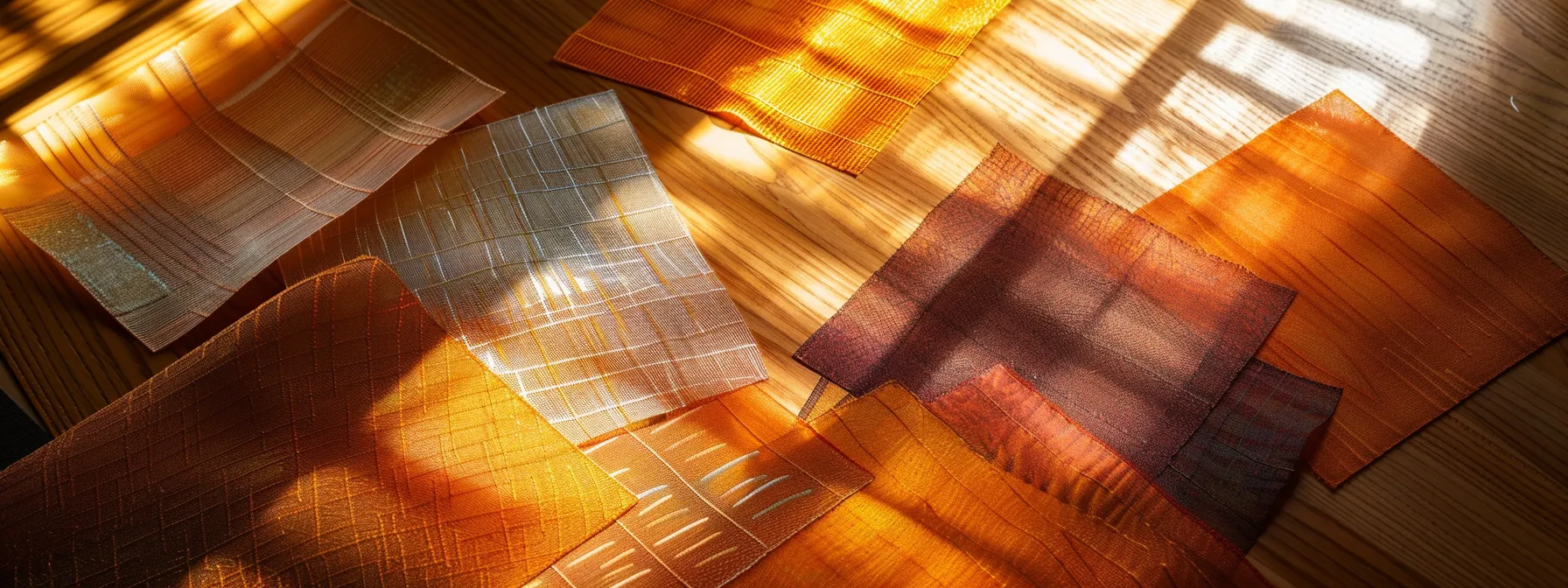 a visually striking arrangement of elegantly designed cheques, showcasing vibrant colors and intricate patterns, lies on a sleek wooden desk illuminated by soft, natural light, emphasizing their professionalism and functionality.