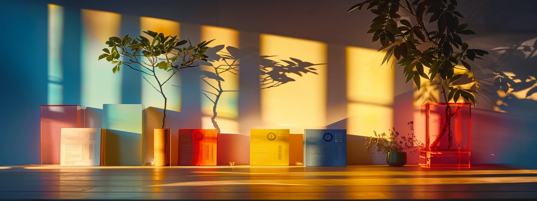 a visually striking still life arrangement featuring a variety of vibrant business and personal cheques displayed on a sleek wooden surface, illuminated by soft, diffused lighting that highlights their distinct designs and textures.