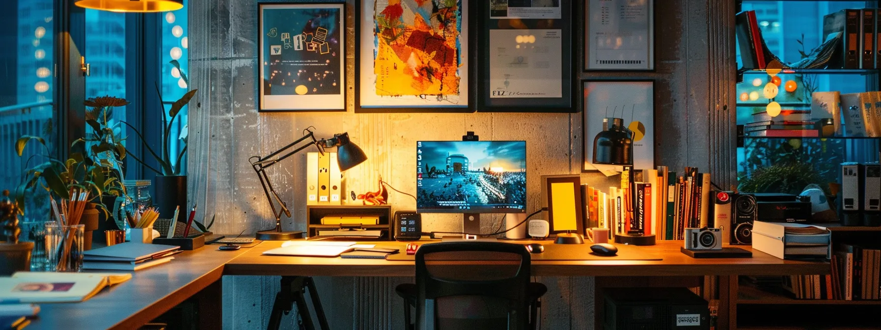an elegant workspace showcases vibrant and unique personal cheque designs meticulously arranged, illuminated by soft, natural light, highlighting the creativity and individuality they embody.