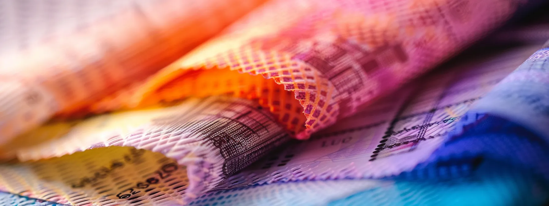 an impactful close-up of a neatly stacked pile of vibrant, high-quality business cheques, showcasing their intricate designs and secure features, illuminated by soft, natural light to emphasize their professional appeal and the potential savings from bulk ordering.