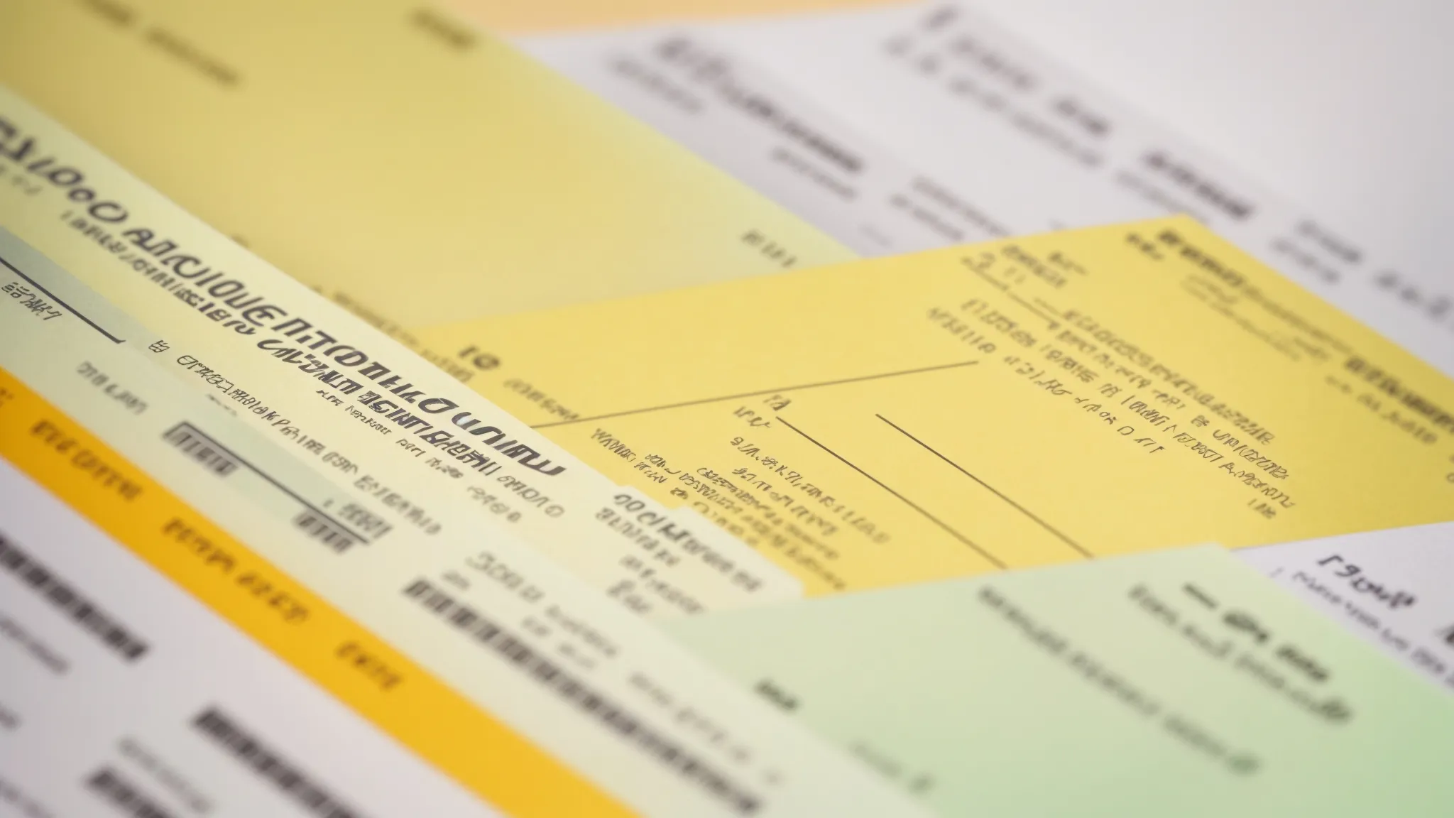 a close-up, sharply focused image of a stack of neatly arranged business and personal cheques, showcasing vibrant colors and crisp details against a soft, blurred background, symbolizing the importance of accuracy and efficiency in cheque management.