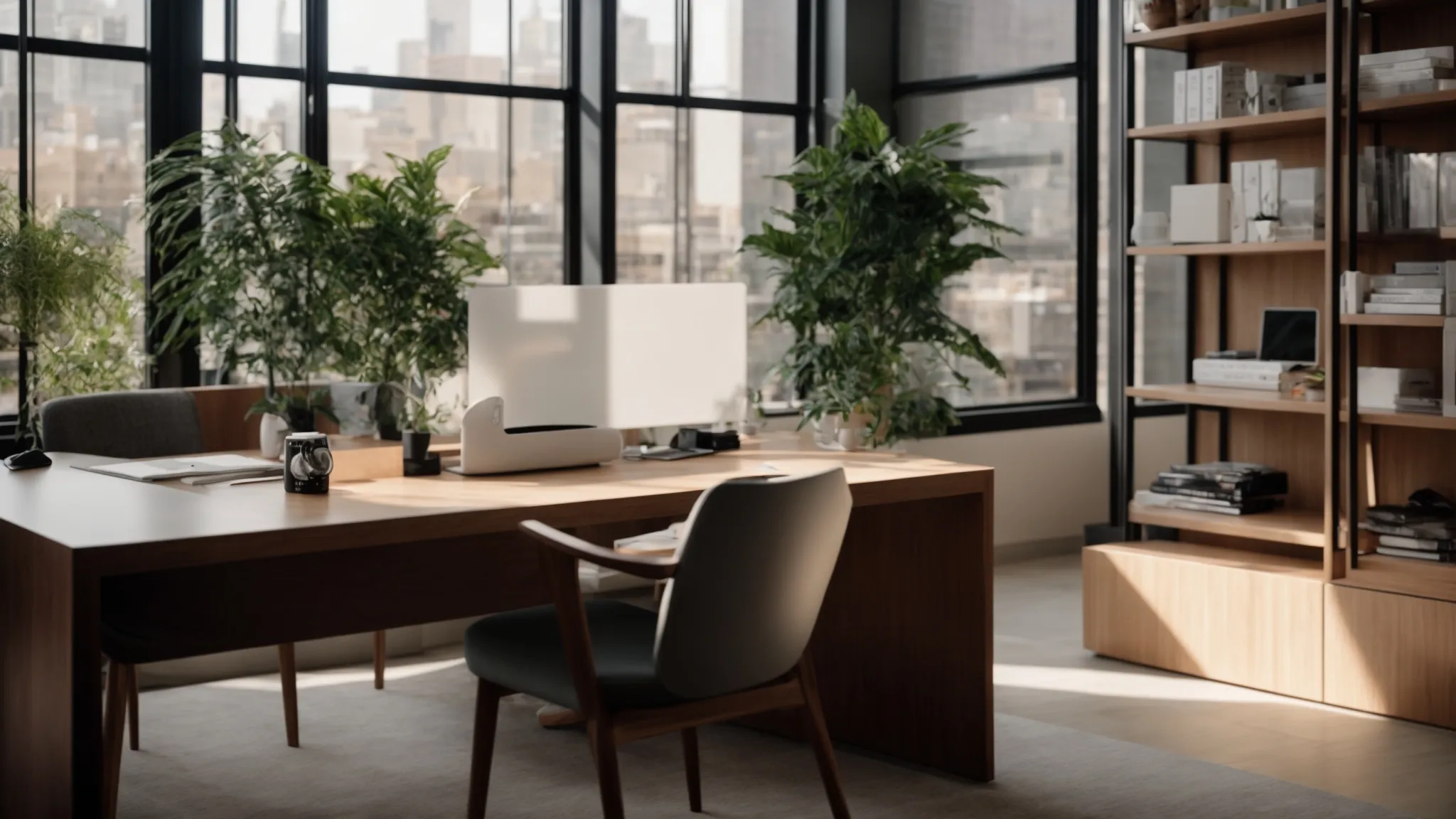 a sleek, modern workspace features an array of vibrant, customizable cheque templates neatly arranged on a polished desk, illuminated by soft natural light filtering through a nearby window.