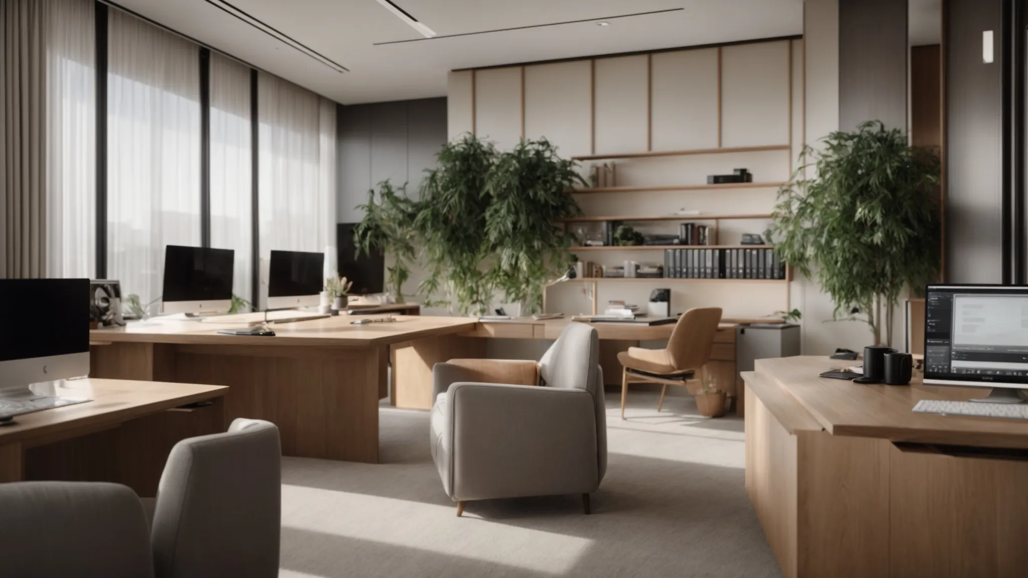 a sleek, modern workspace showcases an array of beautifully designed personal and business cheques, illuminated by soft, natural light, emphasizing the elegance of personalized financial services.