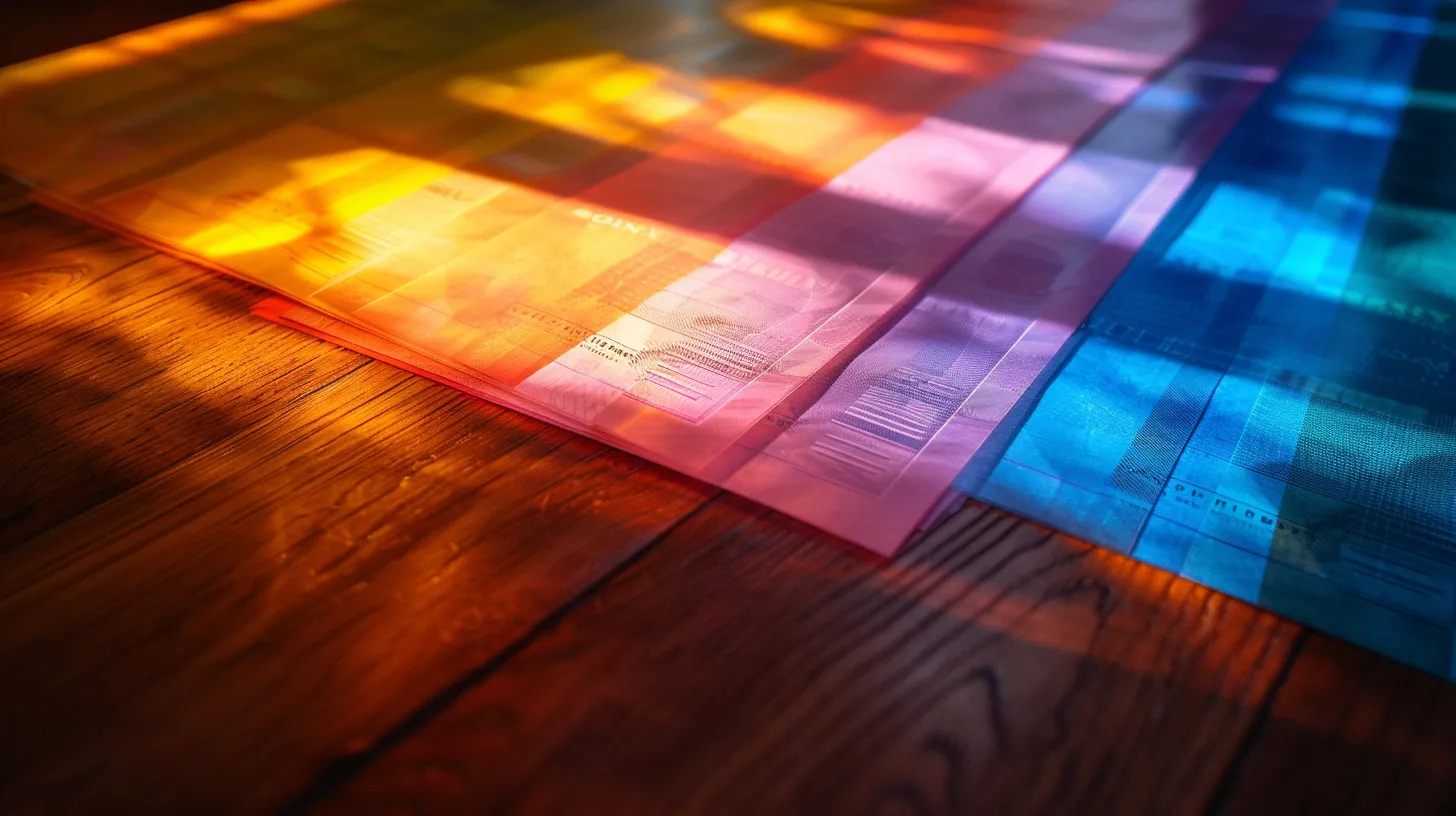 a pristine arrangement of vibrant business and personal cheques elegantly displayed on a polished wooden surface, illuminated by soft, natural light, creating an inviting atmosphere of trust and professionalism.