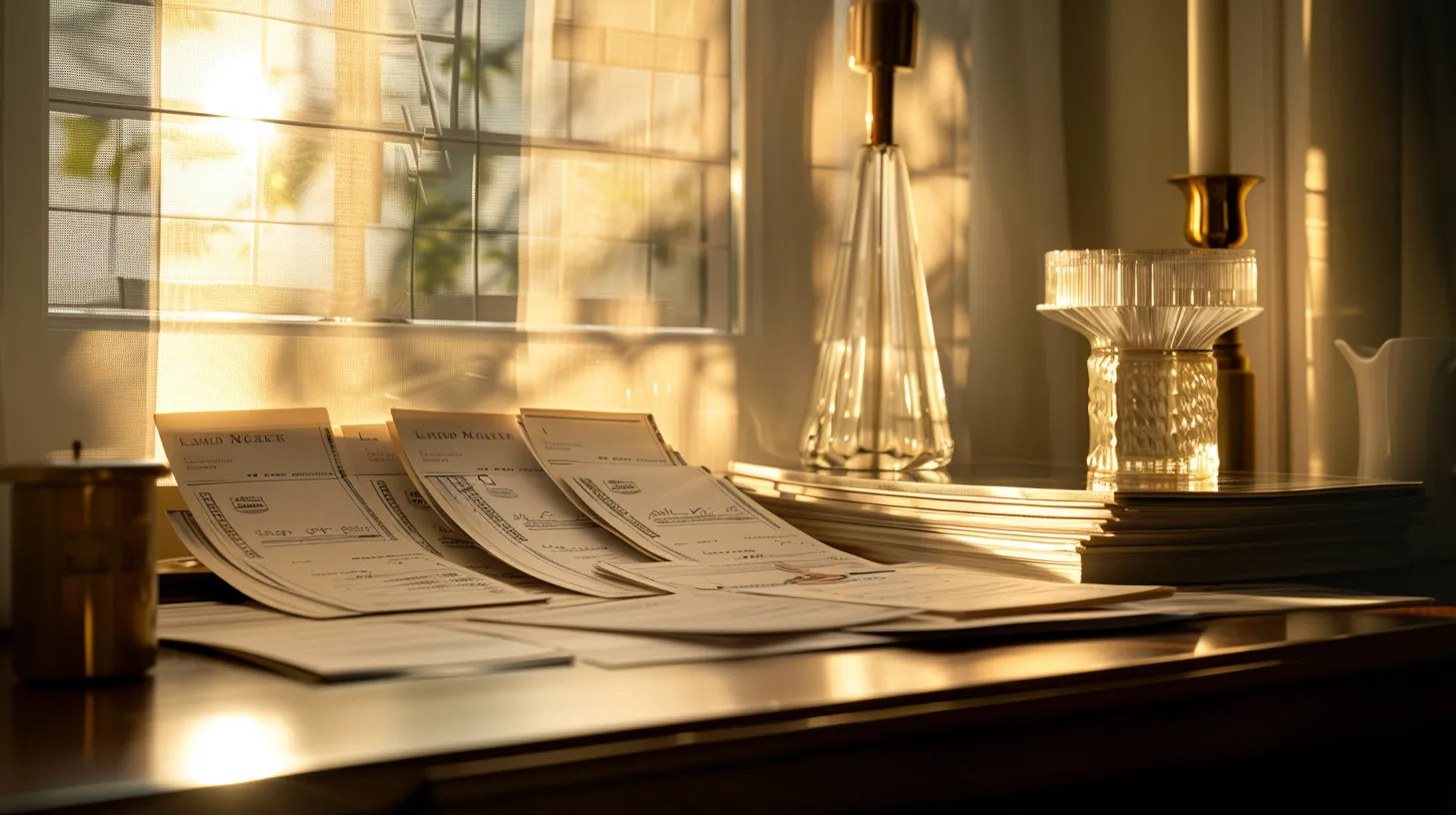 a pristine, elegant arrangement of business and personal cheques, showcasing a blend of sophisticated designs and textures, illuminated by soft natural light to emphasize their meticulous details and financial importance.