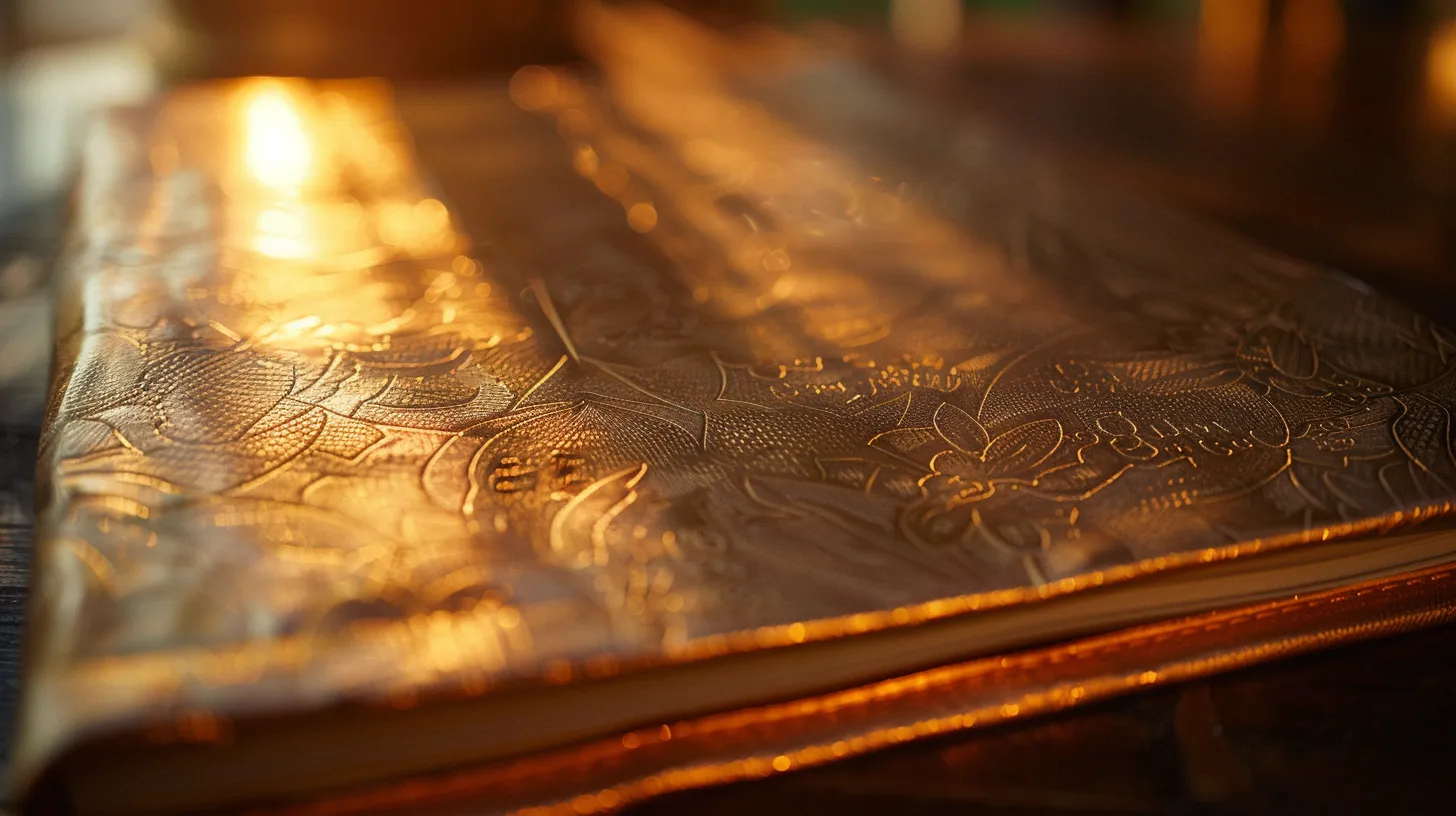a stunning close-up of a luxurious checkbook, showcasing intricately designed personal and business cheques, elegantly illuminated by soft, ambient light that highlights the textures and colors of the paper.