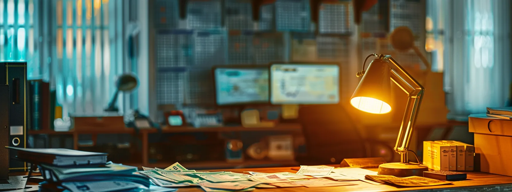 a vibrant business environment showcasing a diverse array of cheques, illustrating seasonal trends and market demand with charts and graphs in the background, illuminated by soft, natural light to emphasize the dynamic atmosphere of financial decision-making.