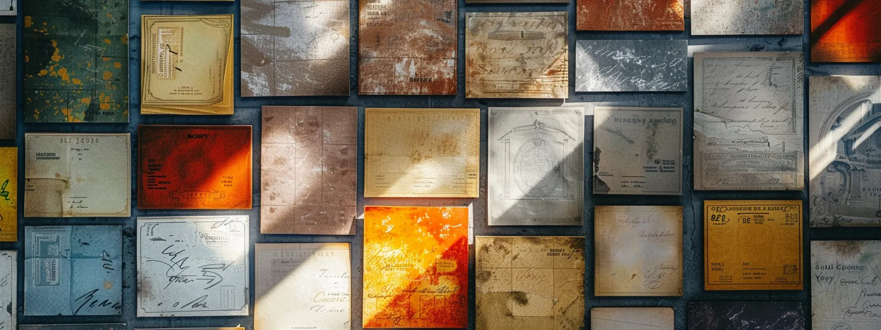 a vibrant, elegantly arranged display of assorted cheques—including business, personal, and manual styles—set against a sleek, minimalistic backdrop that emphasizes their intricate designs and varied textures.