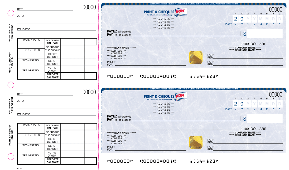 Ultra manual cheque book with hologram